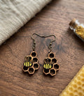 Bee Honeycomb Earrings