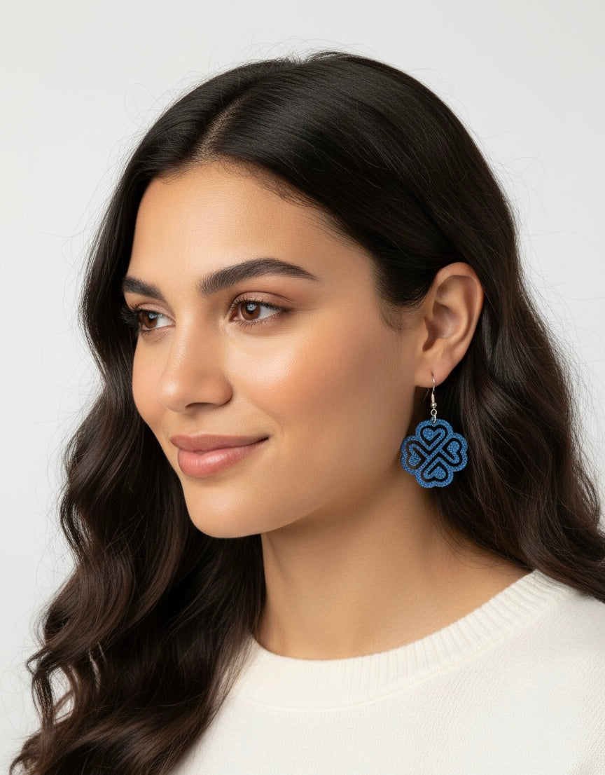 Celtic Knot Four-Leaf Clover Earrings - Spring Collection