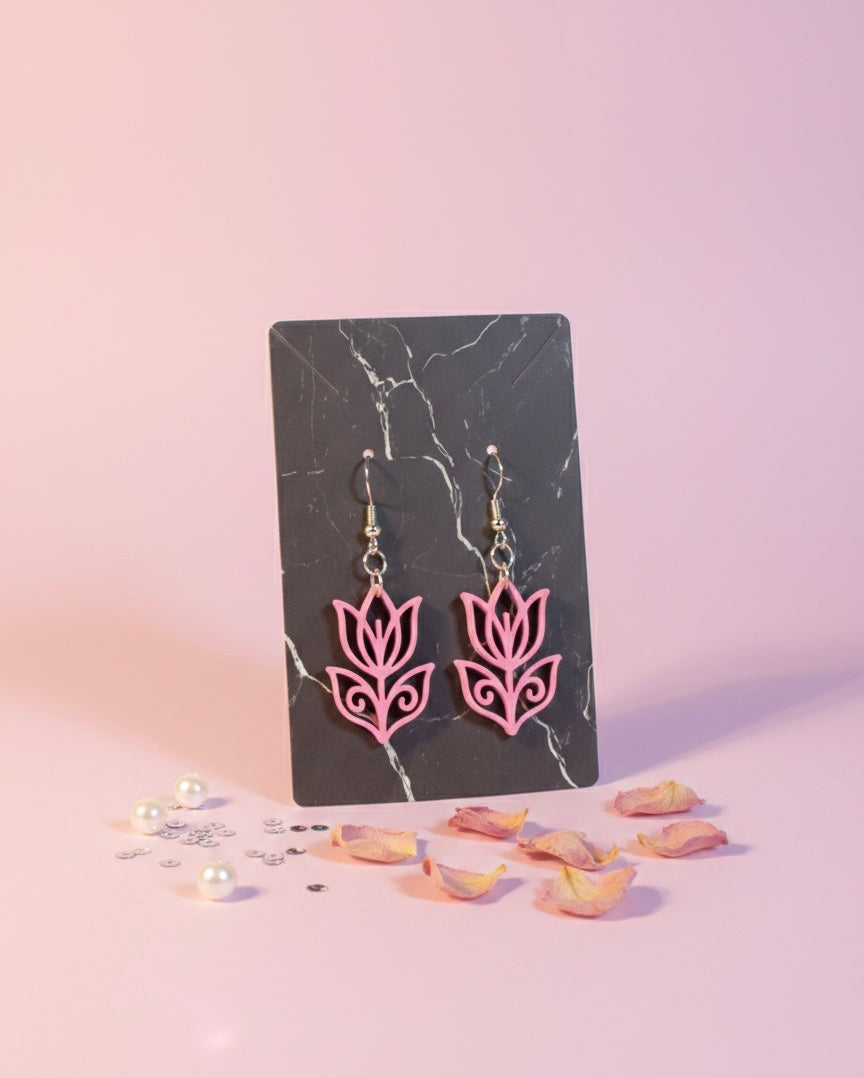 Spring Tulip Earrings Trio Set