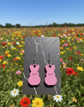 Pink Bunny Earrings -Spring Collection