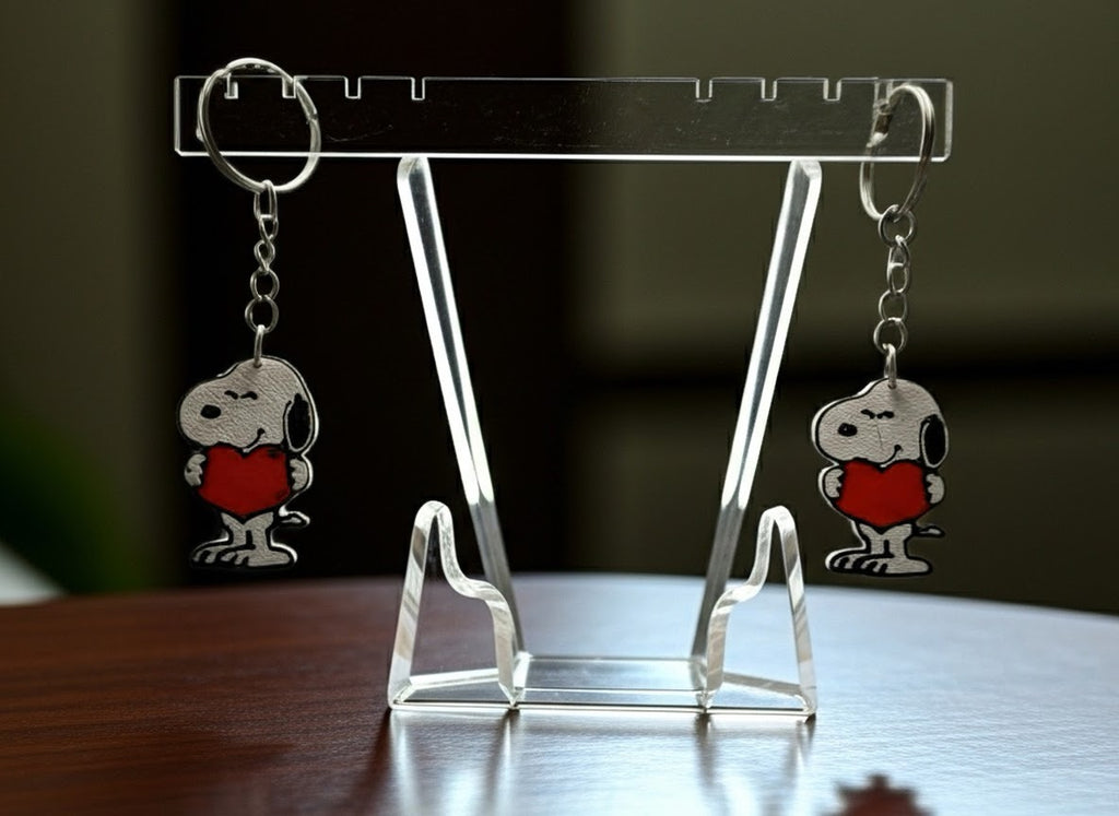 Snoopy Heart Keychain - Valentine's Day Charm