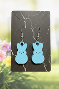 Blue Bunny Earrings - Easter Spring Collection