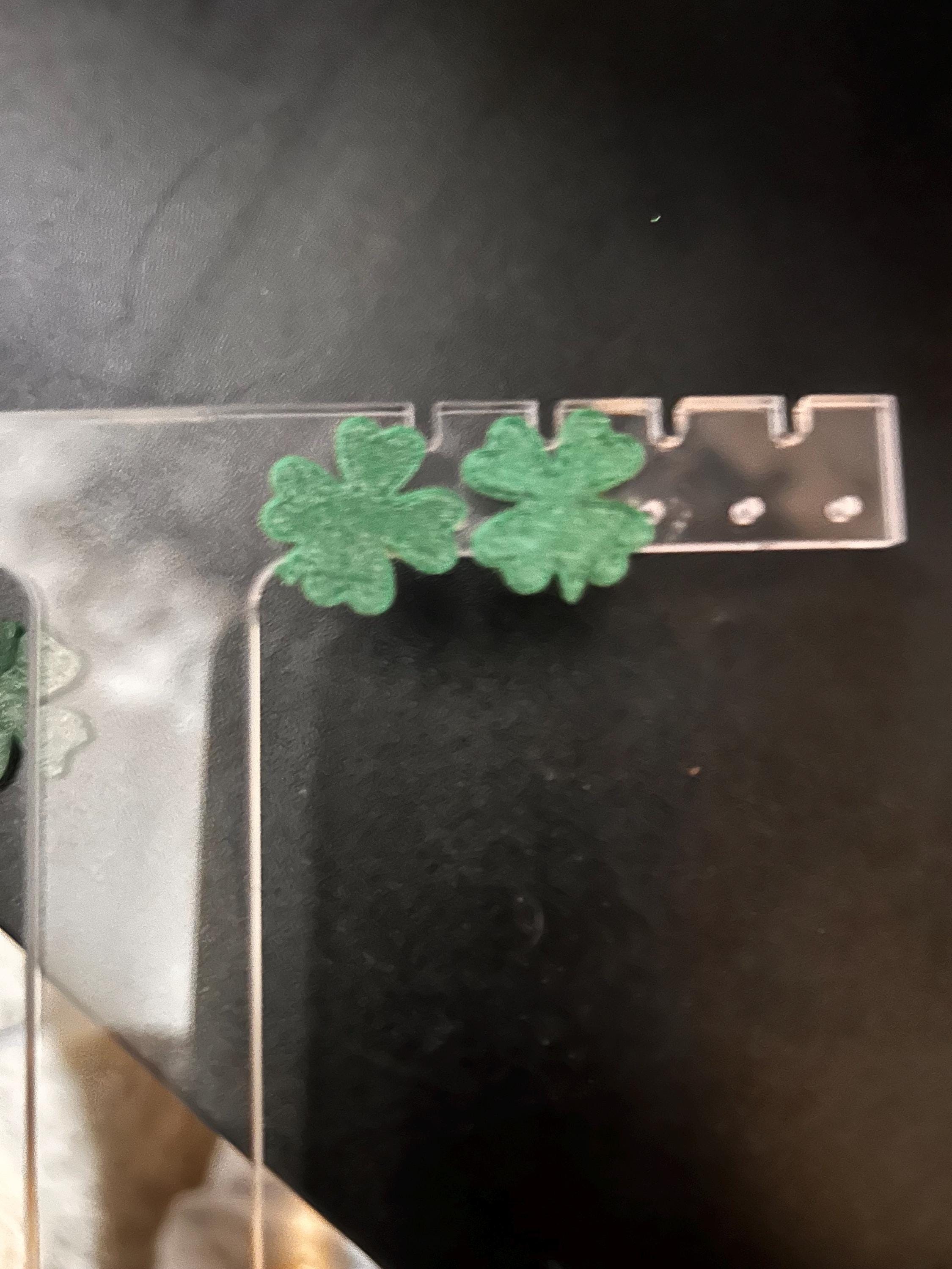 Bit O Luck four leaf clover earrings -available as dangle or posts.