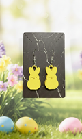 Yellow Bunny Earrings - Easter Spring Collection